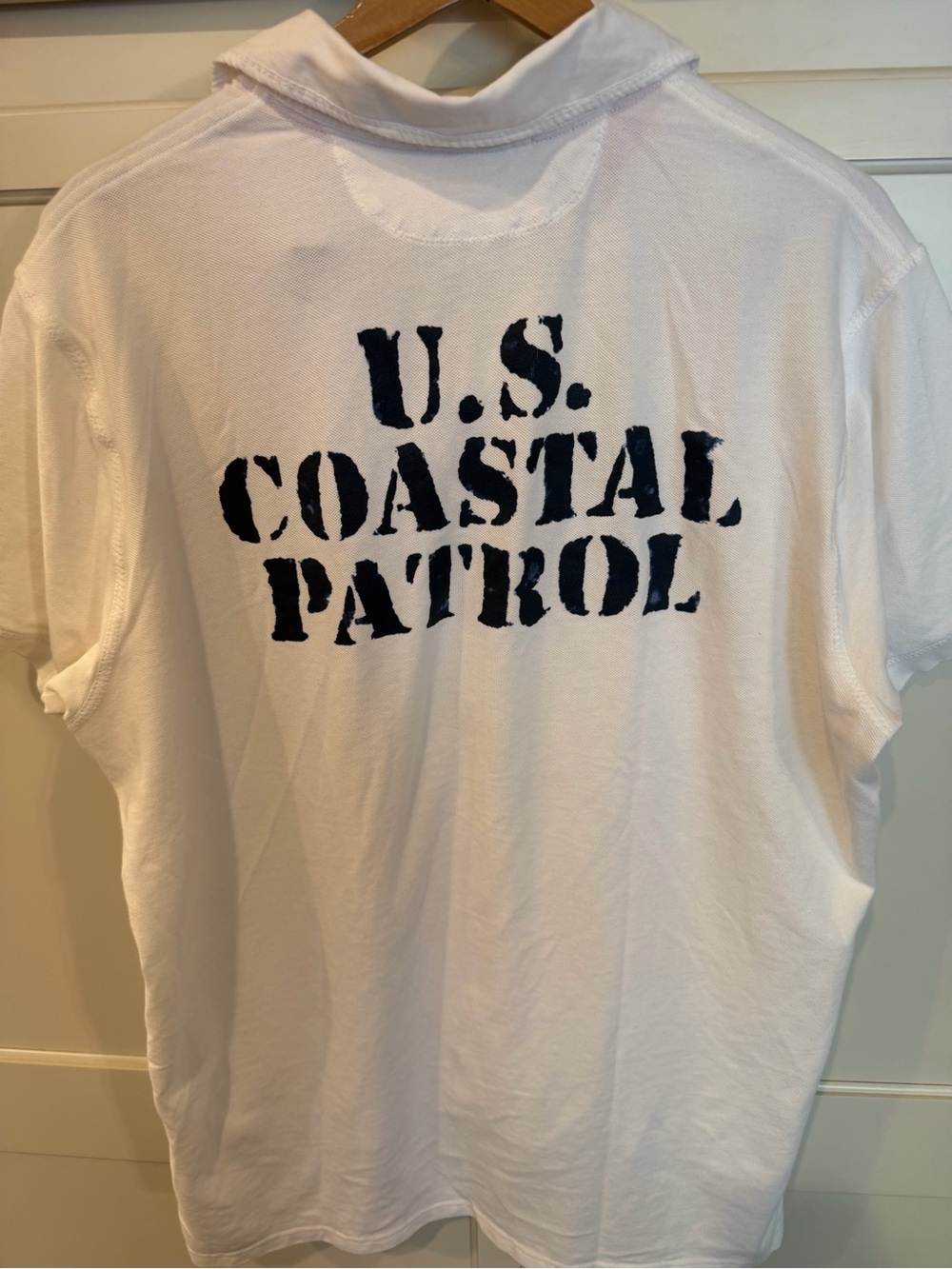 Ralph Lauren White Polo with Red & Navy Rescue Crest - Picture 4 of 4